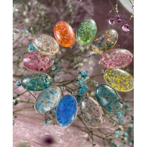 Гель Saga Professional Flower Gel 01 із сухоцвітами, колір фіолетовий, 5 мл. Photo 2